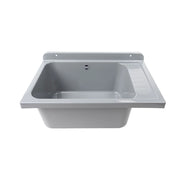 Lavatoio Pilozzo a muro 58x38 cm in polipropilene Grigio Mod. 2051FGSCAT