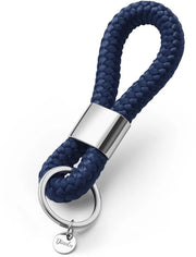Sostegno chiave in argento, blu