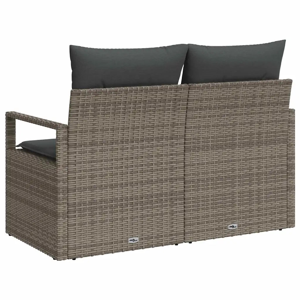 Divano da giardino con cuscino 120 x 62 x 69 cm. polyrattan 42006754
