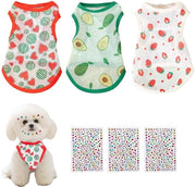 Vestone per Cani - Adattabile per Chihuahua e Poodle - 3 pezzi - con Strass e Stickers - Adatto per Piccoli Cani
