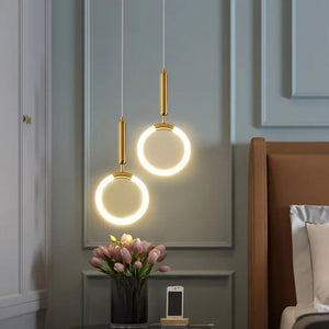 Lampada A Sospensione Led Lhj058-cp1 Brush Gold