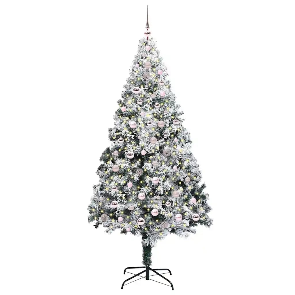 Albero di Natale artificiale con 300 LED Bianco 240 cm 3396982
