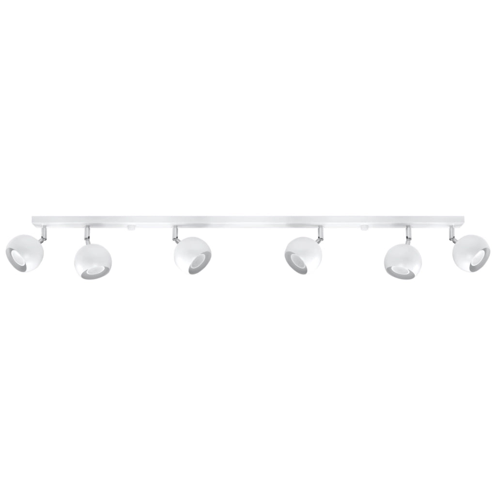 Plafoniera FOKUMO 6 faretti bianca Pure Lume GU10 120cm