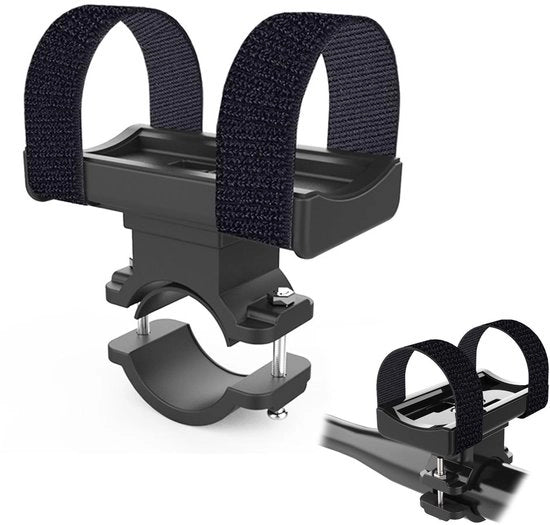 Accessorio per bicicletta - Clip per luce - Supporto universale per bicicletta - Elastico e resistente alle scosse - Adatto per lanterne e torce - Regolabile e antiscivente -...