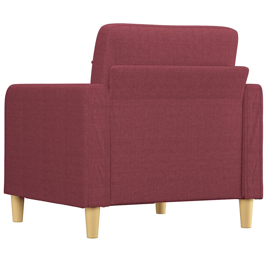 Divano Sedia-Poltrona Rosso Vino 60 cm in Tessuto 240124