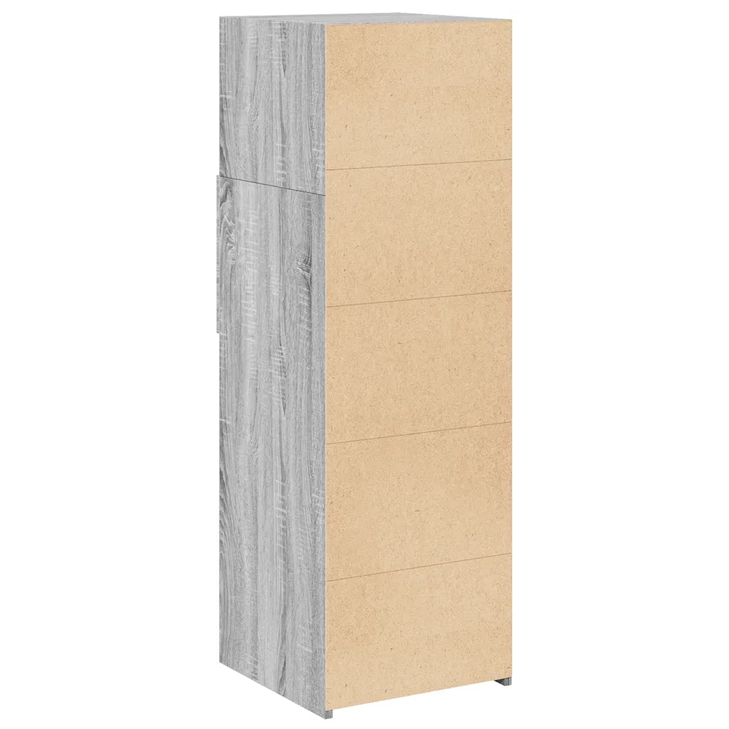 vidaXL Credenza Grigio Sonoma 40x42,5x124 cm in Legno Multistrato