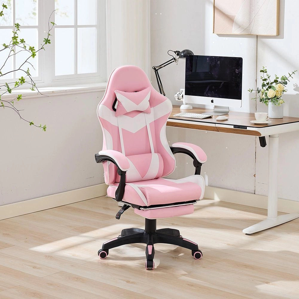 Sedia gaming ergonomica in pelle - Xylo - 360¡ã regolabile con poggiapiedi