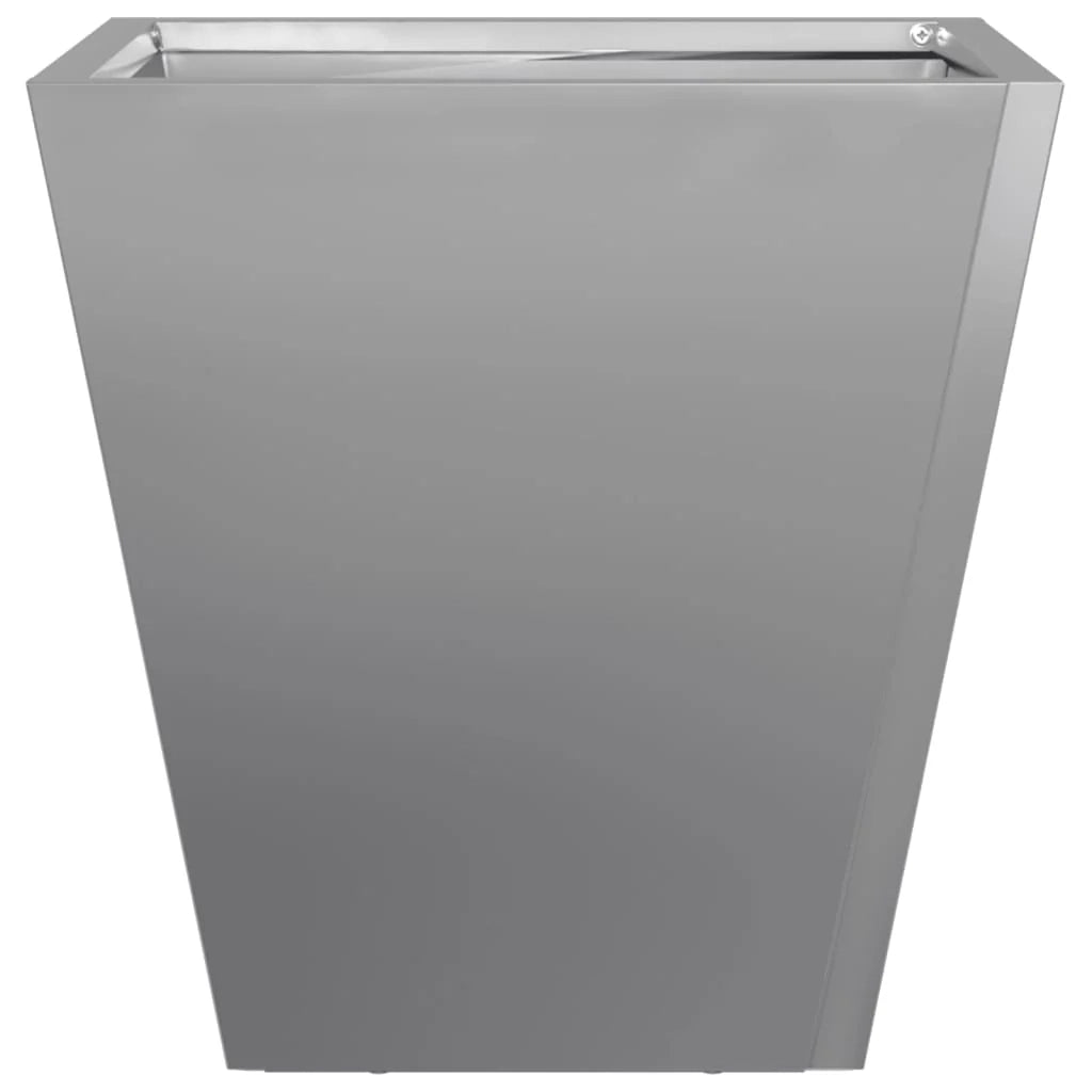 Fioriera rialzata per piante fiori terrazza giardino 30 x 30 x 30 cm acciaio zincato grigio 02_0037491