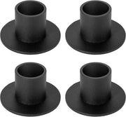 Candelabri - 4 pezzi - Ø2.5 cm - candelabro - sospensione candela - candeliera - candelabro - candelabro da tavolo - Accessori per la casa - Accessori decorativi - metallo - Nero - Supporto per candela