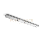 GSOB24- ROSONE 5 FORI RETTANGOLARE NICKEL IN METALLO PIU' ACCESSORI INCLUSI 90CM