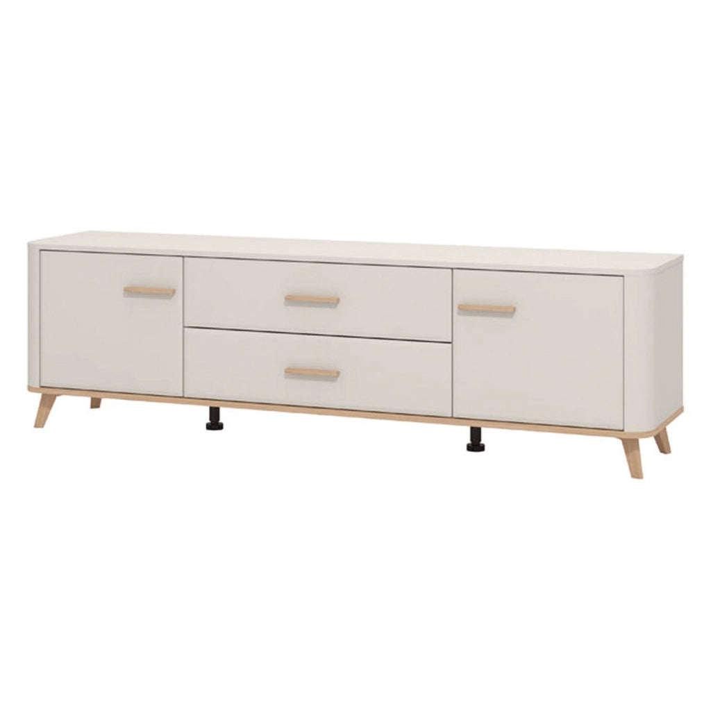 Gosaldo, Mobile Porta tv 2 Cassetti, 179.5x40x52.5h cm Beige