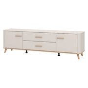 Gosaldo, Mobile Porta tv 2 Cassetti, 179.5x40x52.5h cm Beige