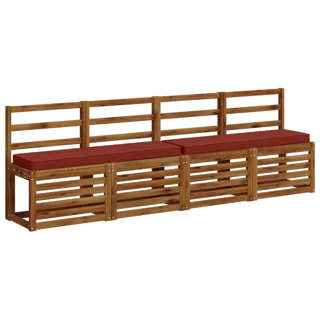 Cuscino per Panchina a 1 Pezzo VUGHT 100% Poliestere Rosso 950604