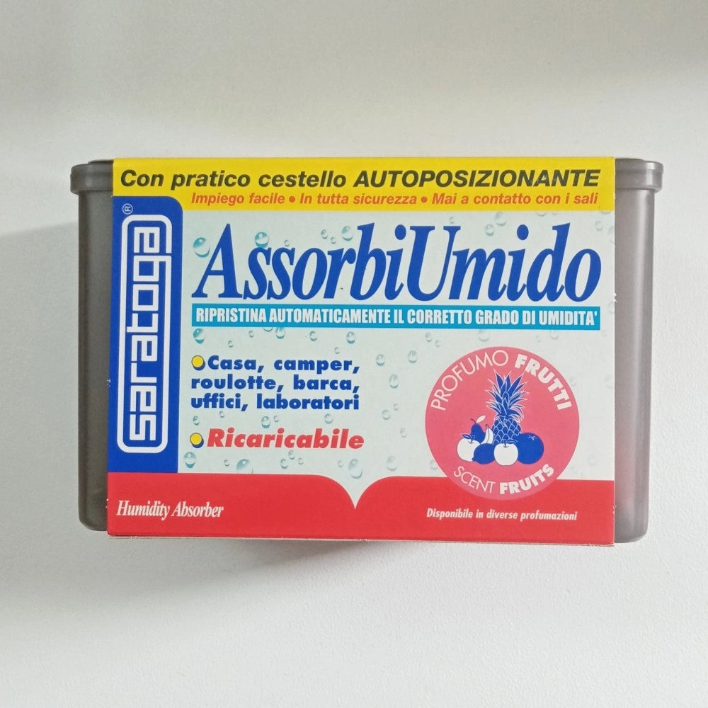 Assorbiumido in vaschetta fragranza fruits con 1 ricarica da 450gr