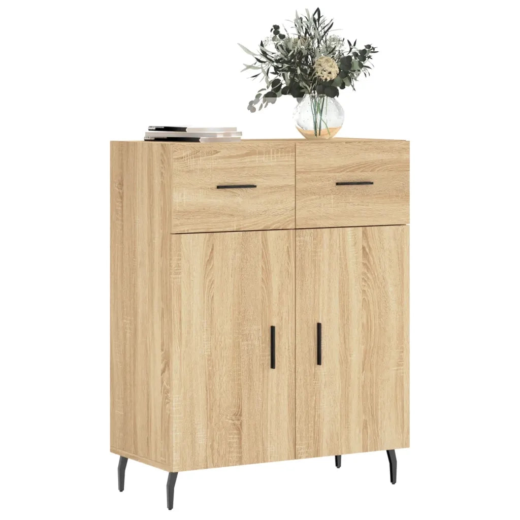 Credenza Rovere Sonoma 69,5x34x90 cm in Legno Multistratocod mxl 80752