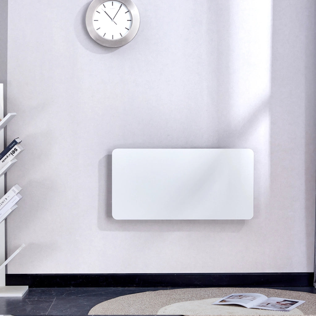 Tavolo pieghevole da parete in MDF bianco salvaspazio