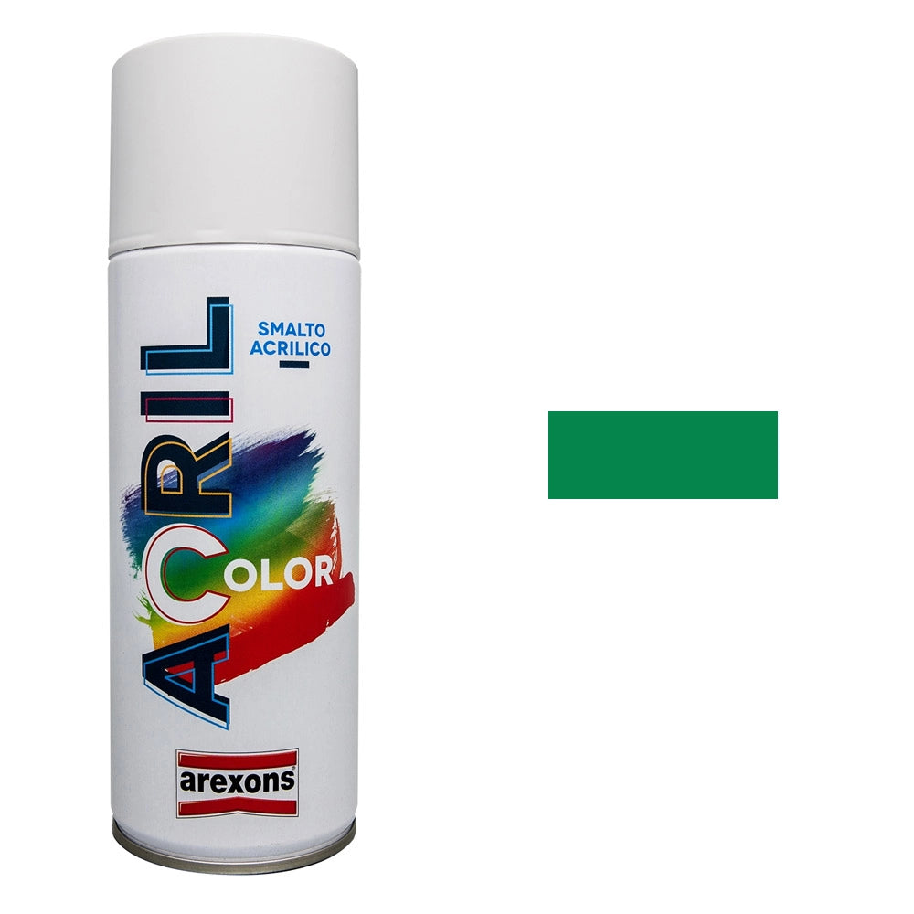 Smalto Spray Acricolor Vernice Acrilica per Metallo Legno Muro Interno Esterno Colore: Verde Menta