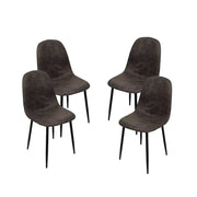 SEDIA IMBOTTITA IN TESSUTO TECNICO 52X44C88 CM COLORE GRIGIO