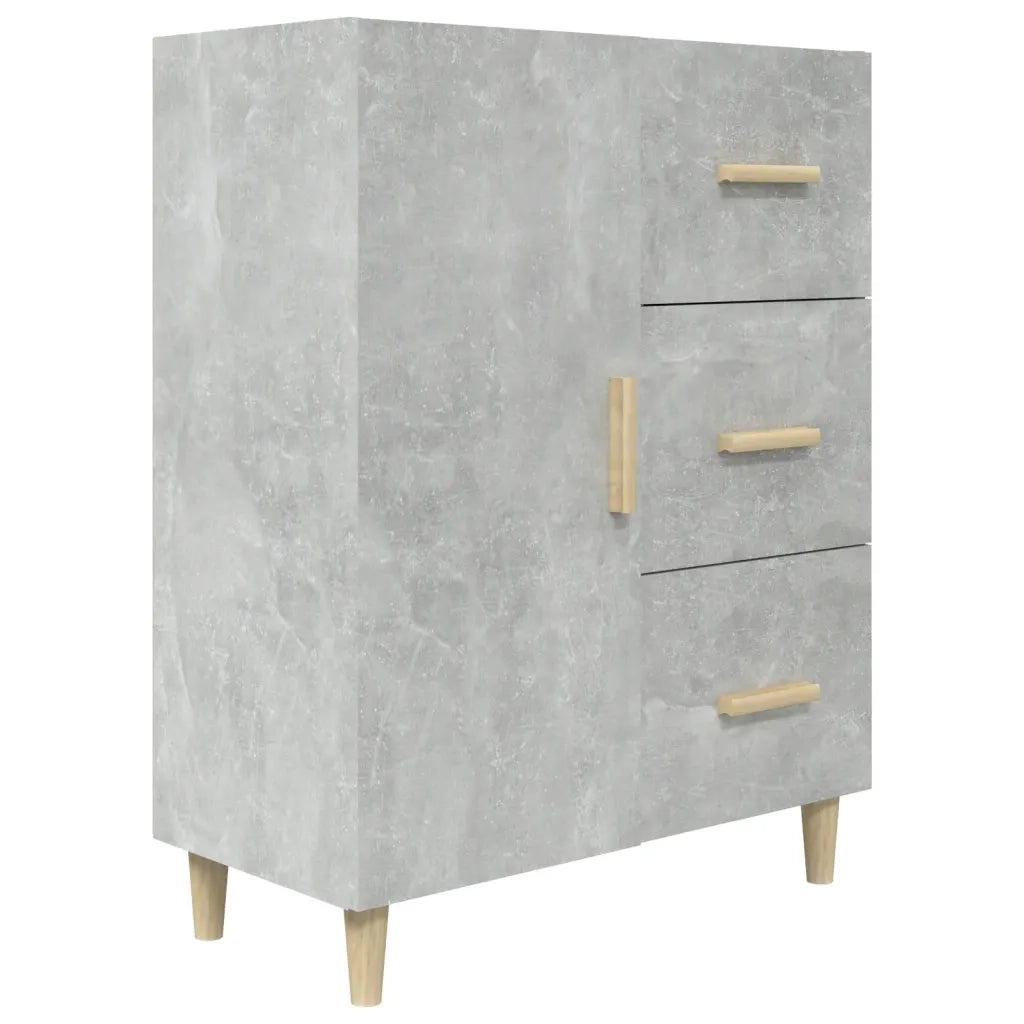 Credenza-Buffet-Armadio da cucina Grigio Cemento 69,5x34x90 cm in Legno Multistrato 590612