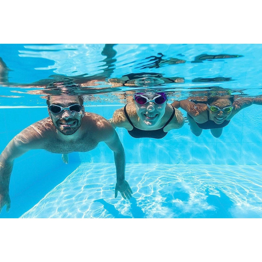 Trade Shop - Occhialini Nuoto Piscina Actiwear 14+ Anni In Silicone 3 Colori Assortiti 21051 -