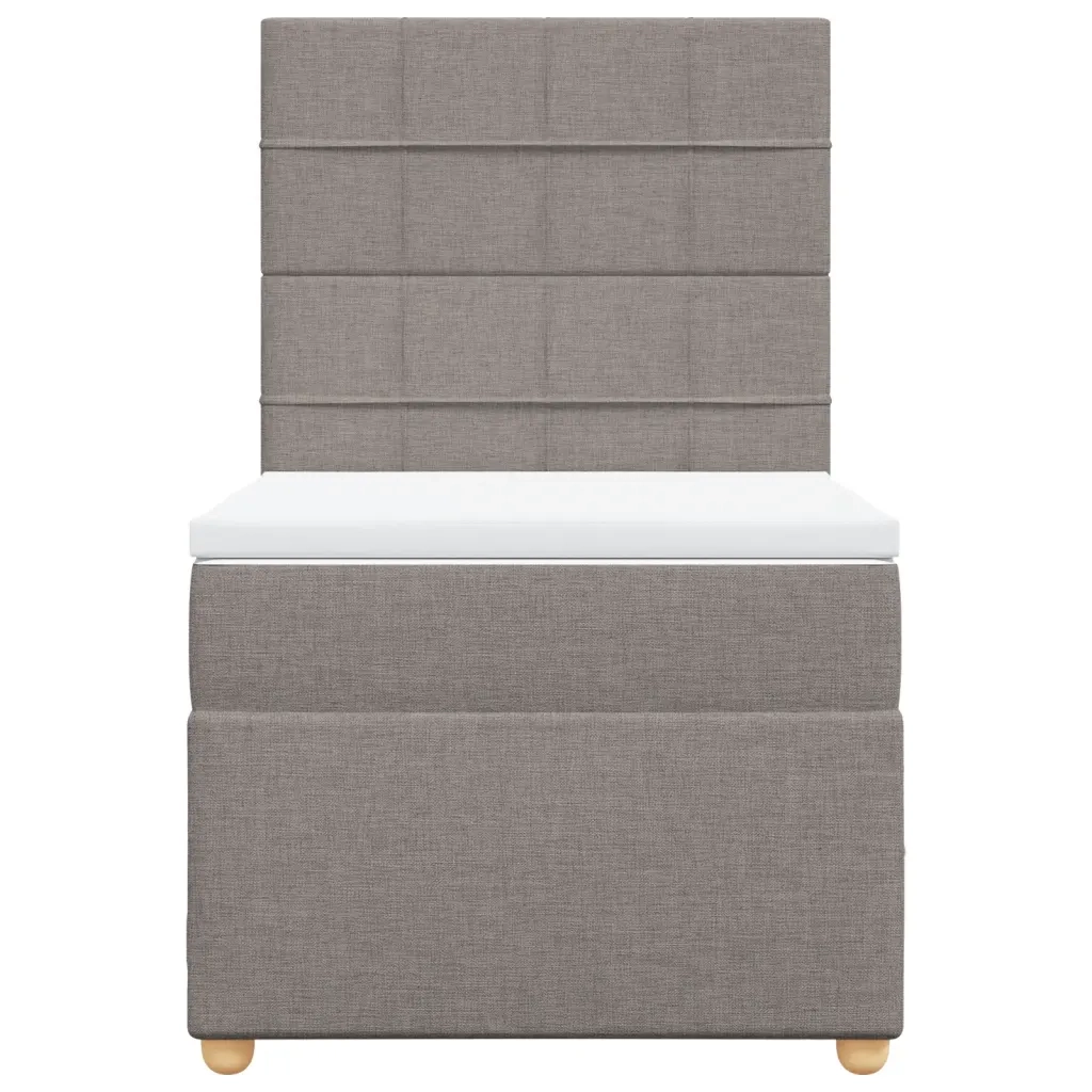 Giroletto a Molle con Materasso Tortora 80x200 cm inTessuto 3293411