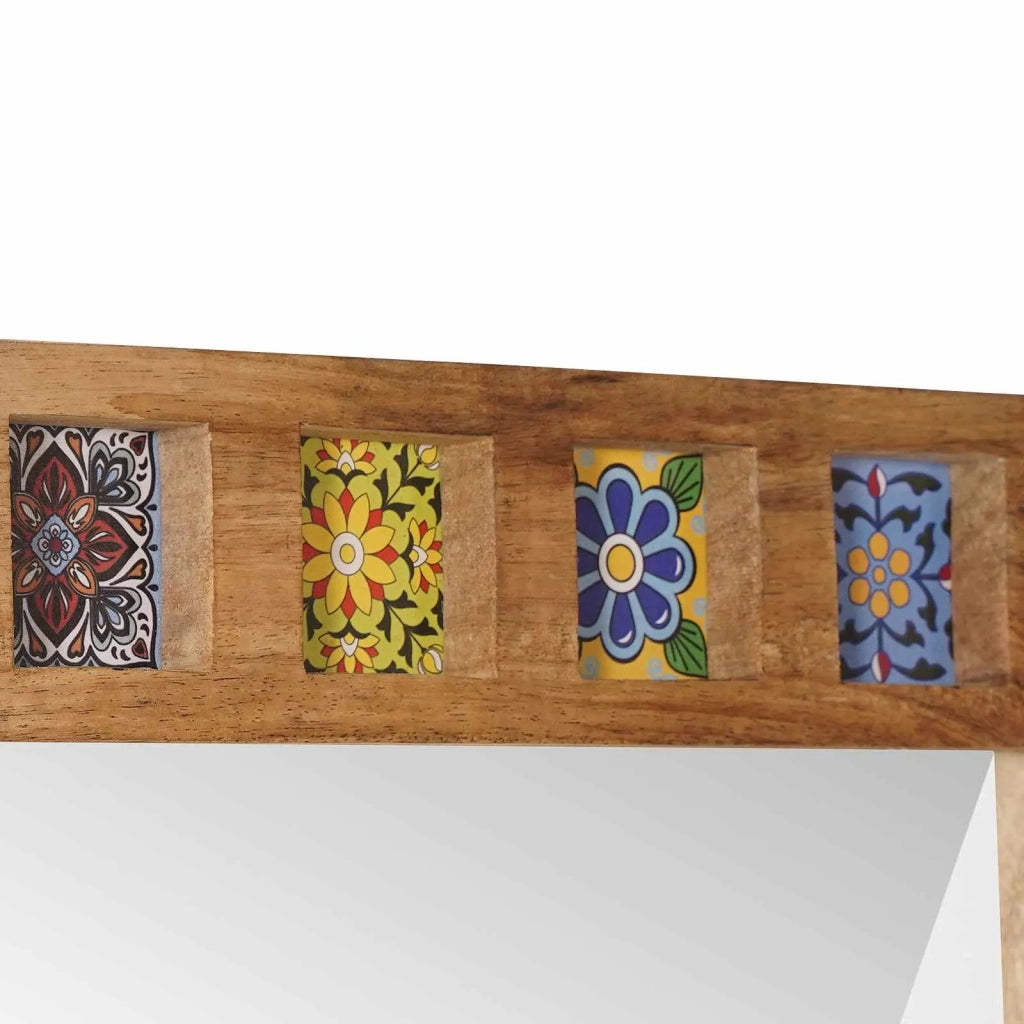 Specchio da bagno con archiviazione Naturale 50 x 70 x 3 cm 4018291