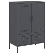 Credenza | Madia | Buffet da pranzo | Armadio da pranzo Antracite 68x39x101,5 cm Acciaio