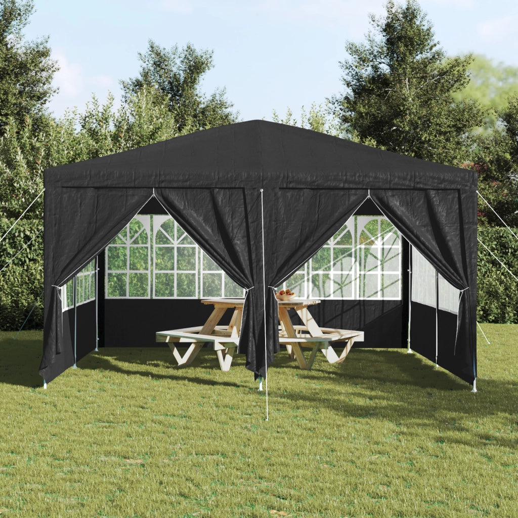 Tenda Feste con 8 Pareti Antracite 4x4 m PE