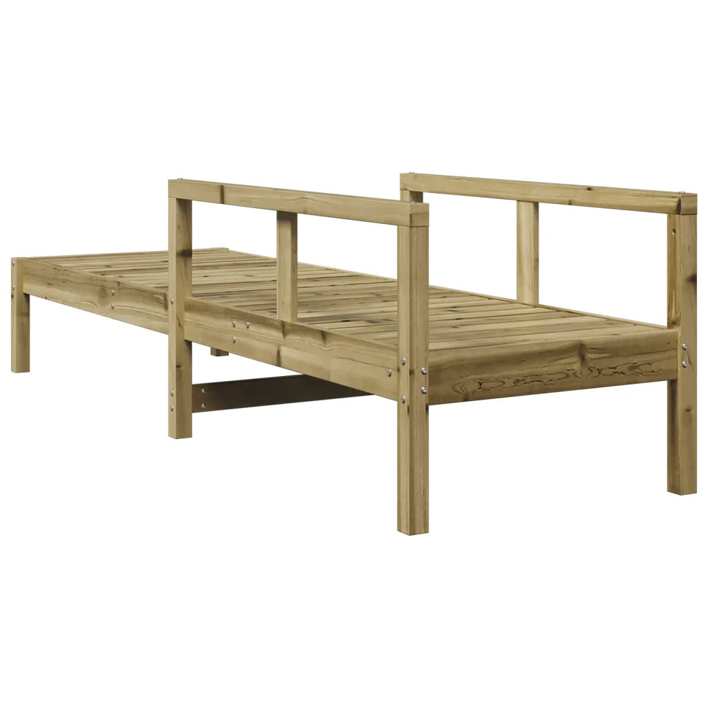 Lettino Prendisole | Sdraio da giardino | Lettino da sole 199,5x62x55 cm in Legno Impregnato di Pino