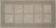 Tappeto Scendiletto Camera Bagno 55x110 cm Shaggy Puro Cotone Assorbente Antiscivolo Tortora