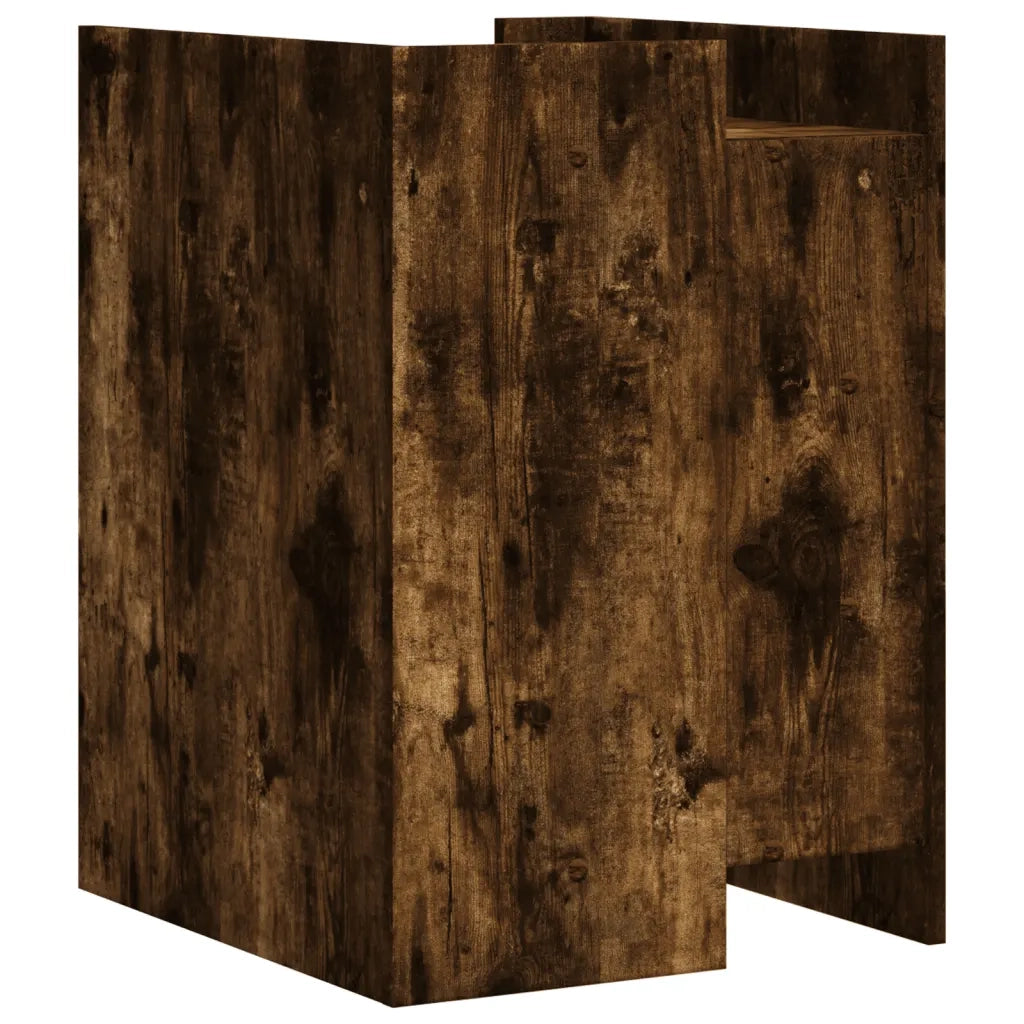 Comodino-Tavolino da notte Rovere Fumo 45x50x65 cm in Legno Multistrato