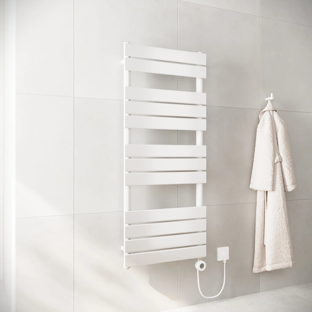 Termoarredo elettrico 1200x500 bianco lucido interasse 450 | Andromeda