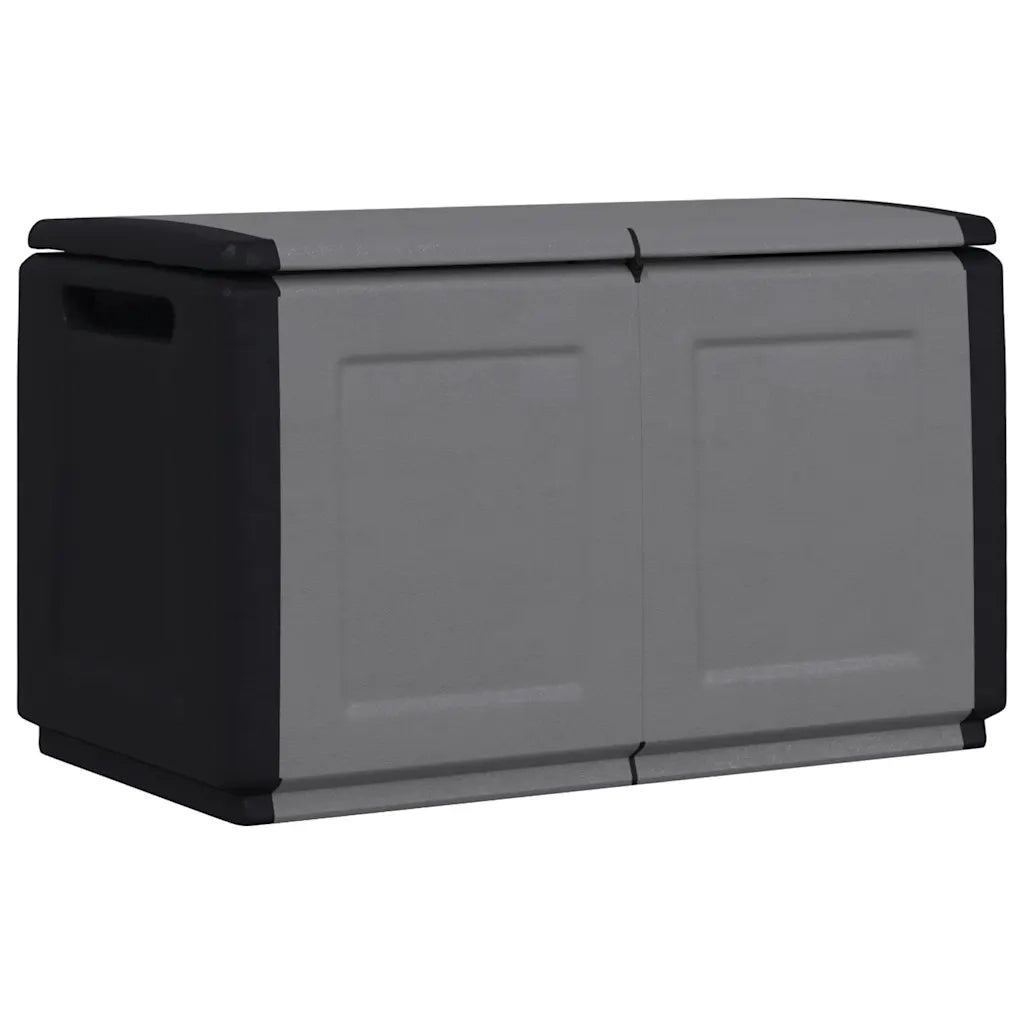 Contenitore da Giardino 96x53x57 230 L Grigio Scuro e Nero 151817