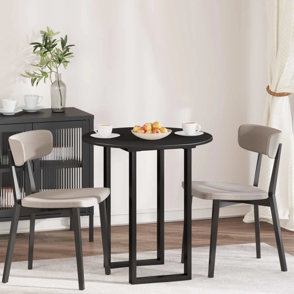 Piano del tavolo Nero Ø 70 x 1,5 cm Legno multistrato 880412