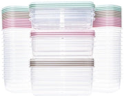 Set di 36 contenitori per piatti in plastica - BPA libero - adatto per forno a microonde e lavastoviglie