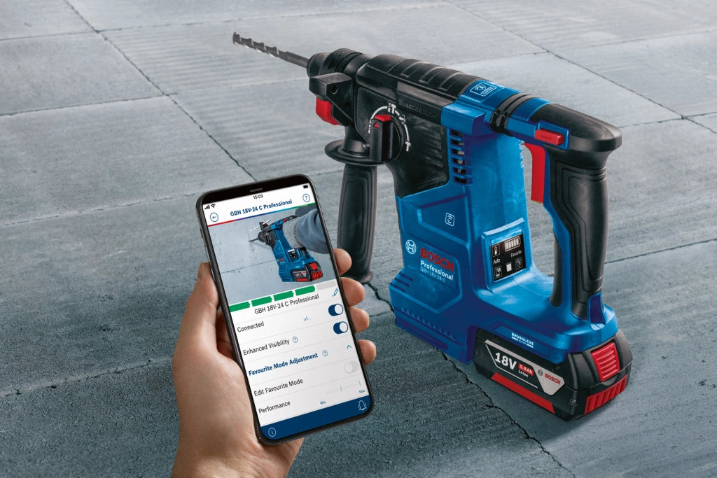 TASSELLATORE A BATTERIA SDS PLUS BOSCH GBH 18V-24 C