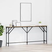 Tavolo da Console Rovere Artigianale 180x23x75 cm Legno Tecnico