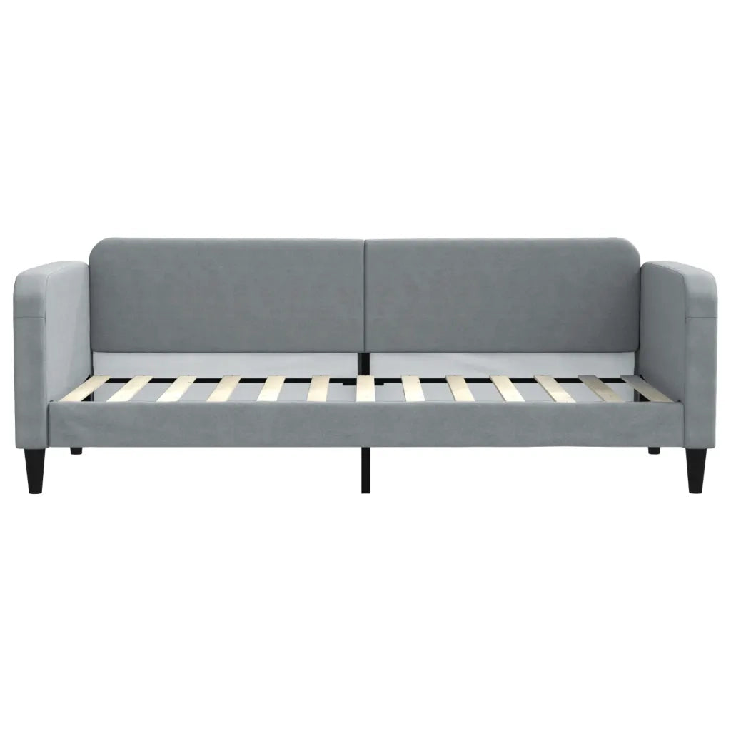 Letto da Giorno Grigio Chiaro 80x200 cm in Tessuto 354028