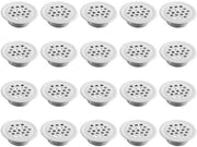 Ventilatore a Rete in Acciaio Inossidabile - 20 Pezzi - Circolare - Luce - Ventilazione - Duraturo e Resistente alla Corrosione