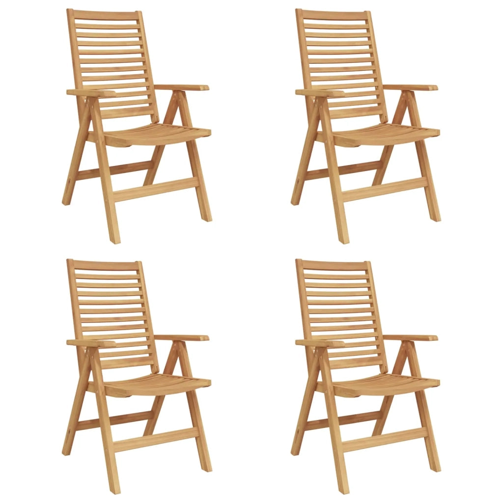 Sedia da Giardino 4 pcs Marrone 52 x 64.5 x 108 cm