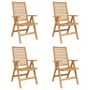 Sedia da Giardino 4 pcs Marrone 52 x 64.5 x 108 cm
