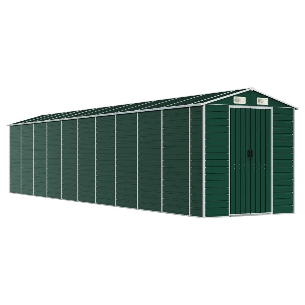 Capanno da Giardino Verde 191x895x198 cm in Acciaio Zincatocod mxl 122418