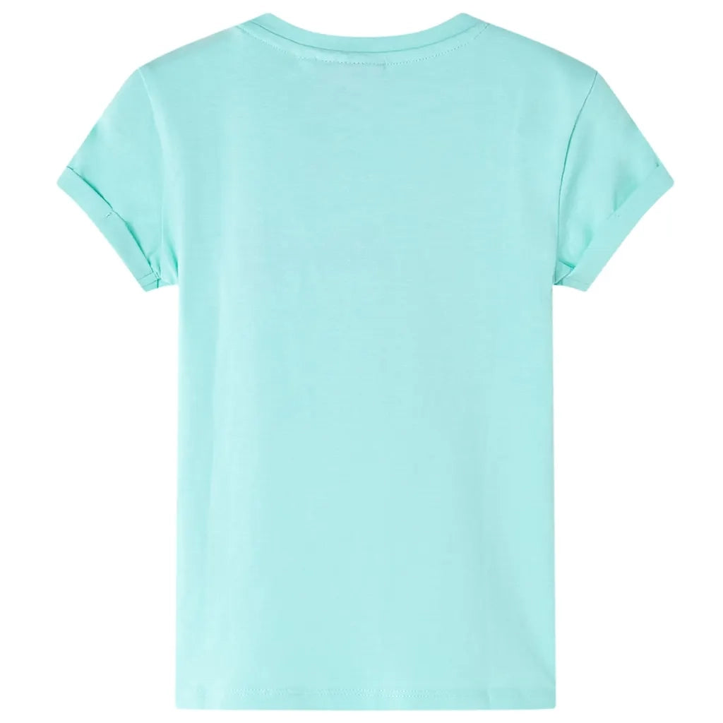 Maglietta da Bambina Menta Chiaro 140