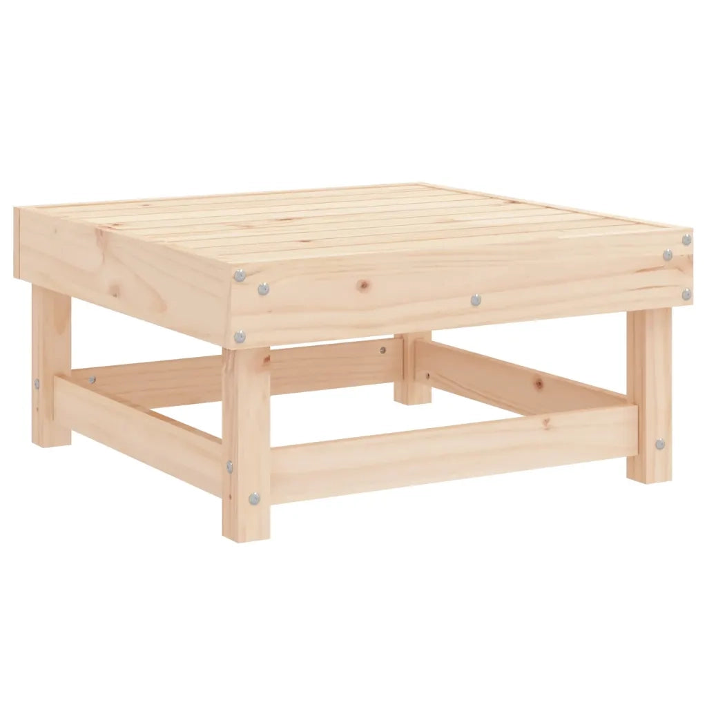 Poggiapiedi da Giardino in Legno Massello di Pino 825380