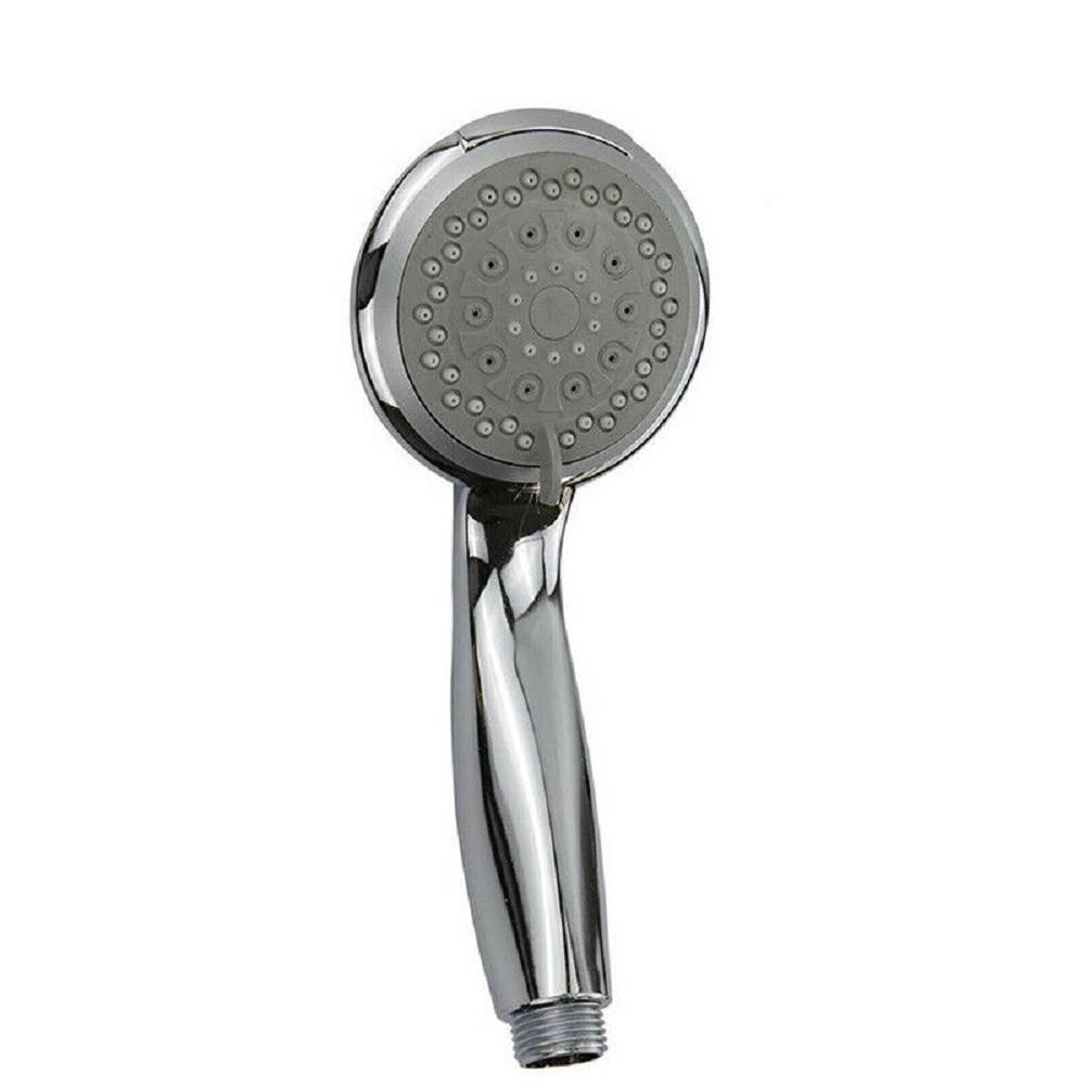 Trade Shop - Soffione Doccia Vasca Multigetto Abs Cromato Grigio Sistema Attacco 1/2" 69343 -