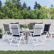 Cuscini per Sedie 6 pz Antracite 120x50x7 cm in Tessuto 360229