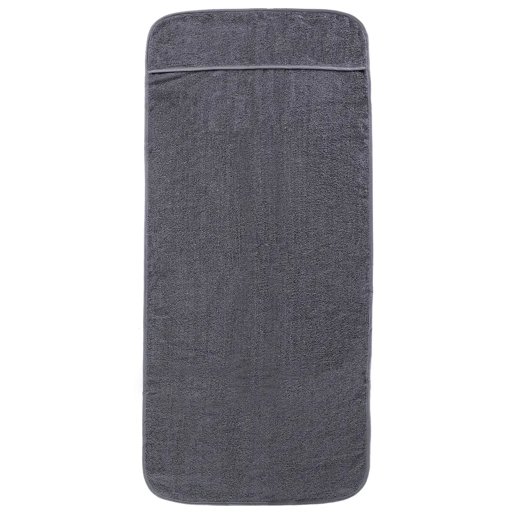 Asciugamani da Spiaggia 4pz Antracite 60x135 cm Tessuto 400 GSM 3157054
