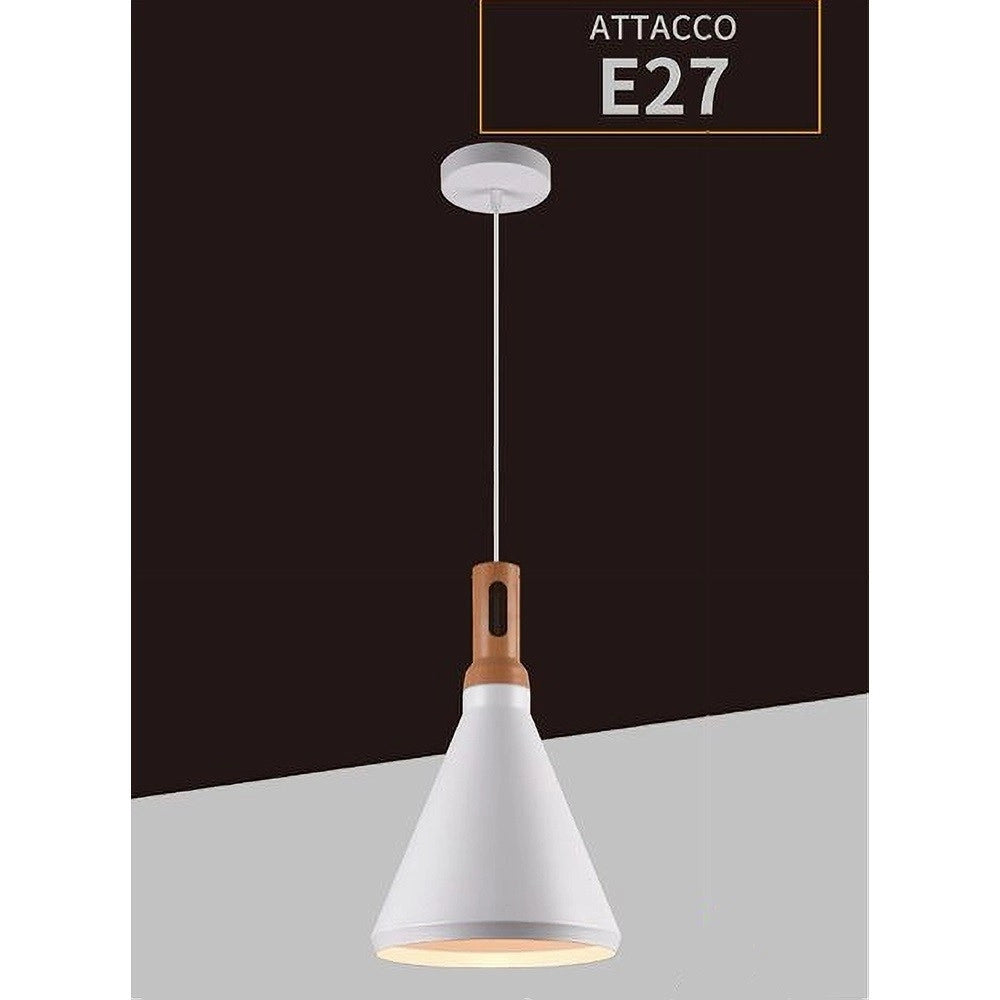 Trade Shop - Lampadario A Sospensione Stile Industriale In Metallo Pendente A Cono E27 A94 -