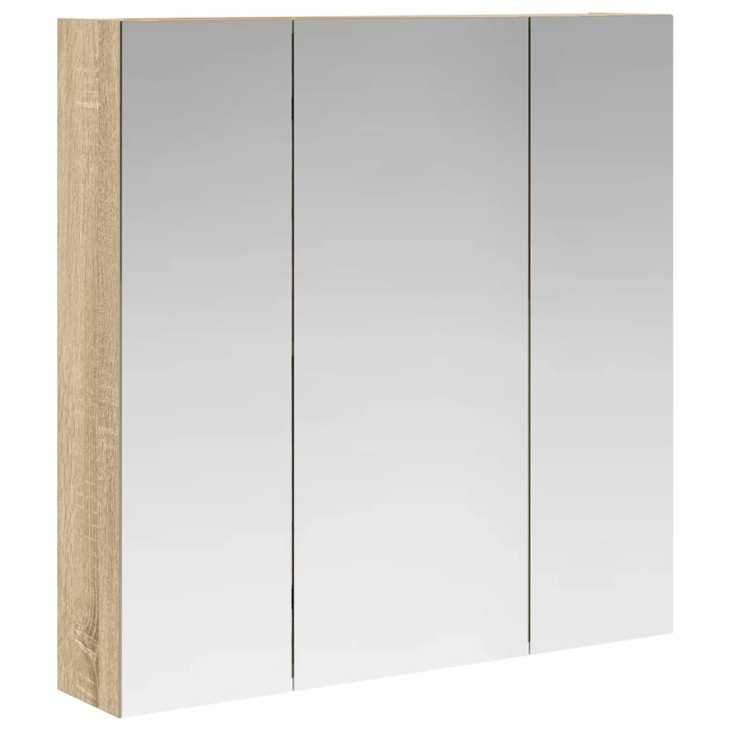 Mobiletto per specchio da bagno Rovere Sonoma 70 x 14,5 x 70 cm