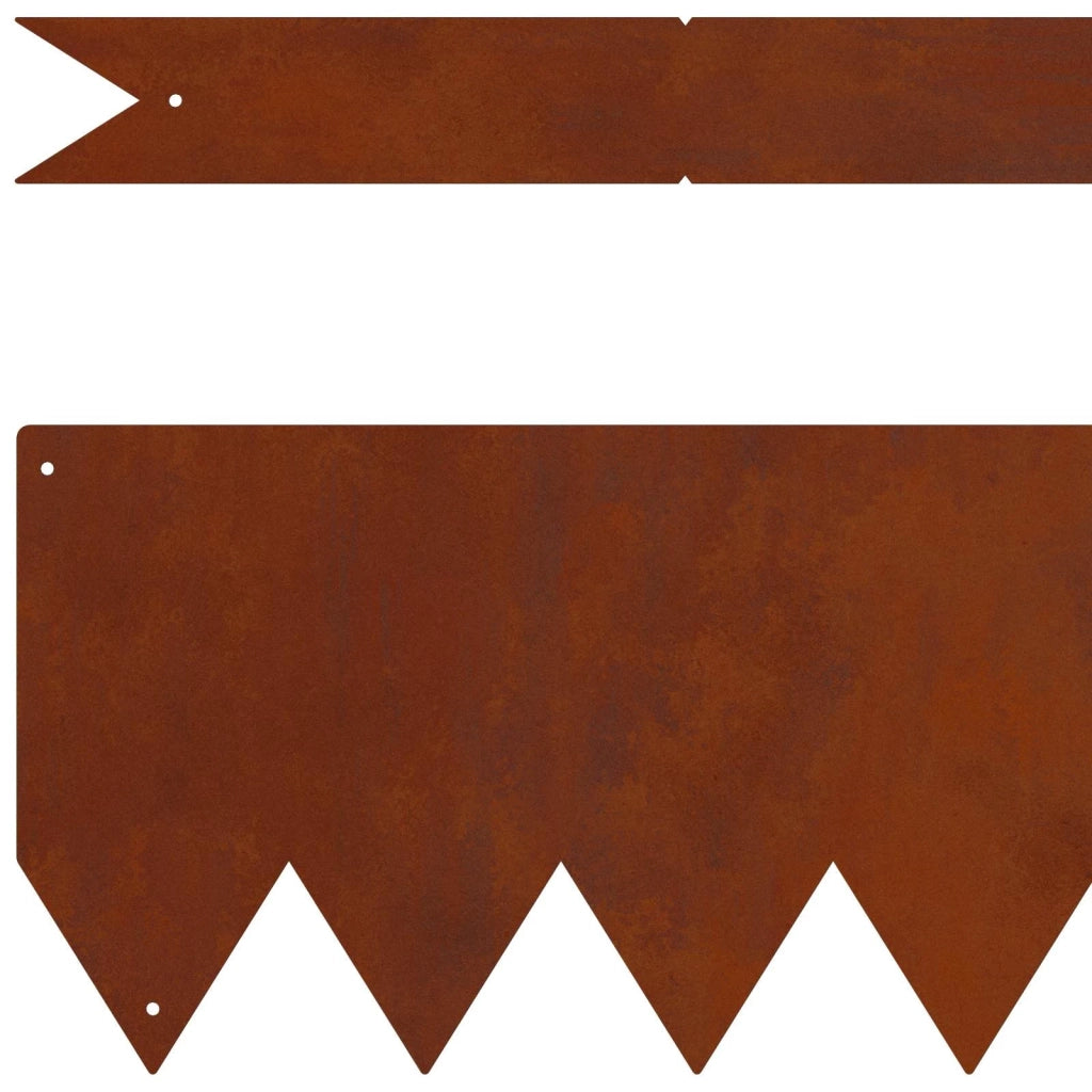 Bordura per Prato 30 pcs Marrone 100 x 0.05 x 20 cm